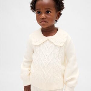 GAP Ivory Knit Sweater for Toddlers